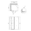  Душова кабіна Qtap Capricorn BLA1099SC6 90x90 см, скло Clear 6 мм, покриття CalcLess без піддона Душові кабіни в Черновцах