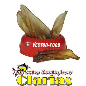 Vector-Food Ucho wołowe suszone duże 1szt S93 - przysmak dla psa