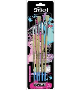 Pędzelki z naturalnego włosia Stitch Black 5szt