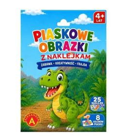 Piaskowe malowanki z naklejkami - Dinozaur ALEX