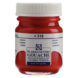 Gwasz Extra Fine Talens 50 ml Karmin- 318