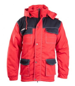 Kurtka Parka Brixton Snow czerwono/czarna