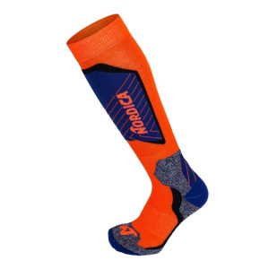 Skarpety narciarskie dziecięce Nordica Tech Jr Orange Dark Blue - OUTLET