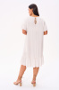 Sukienka Moss Plus Size Ecru - Warszawa