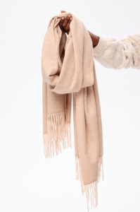 Szal Damski ED S18 Light Beige - Szaliki, chusty i kominy
