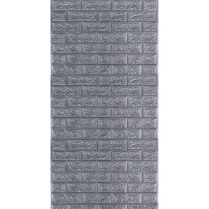 R017-2 Панель стеновая в рулоне 3D 700мм*3,08м*2мм сіра цегла (D) SW-00002535