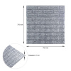  3D панель самоклеюча цегла Срібло 700х770х3мм (017-3) SW-00000230 - Декоративные панели на рынке Барабашова