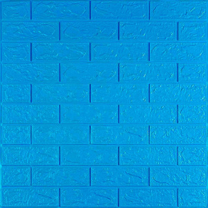 3D панель самоклеюча цегла Синій 700х770х3мм (003-3) SW-00000661