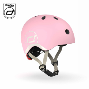 SCOOTANDRIDE XXS-S kask dziecięcy na rower, hulajnogę (1-5lat / 45-51cm obwód głowy) • Rose