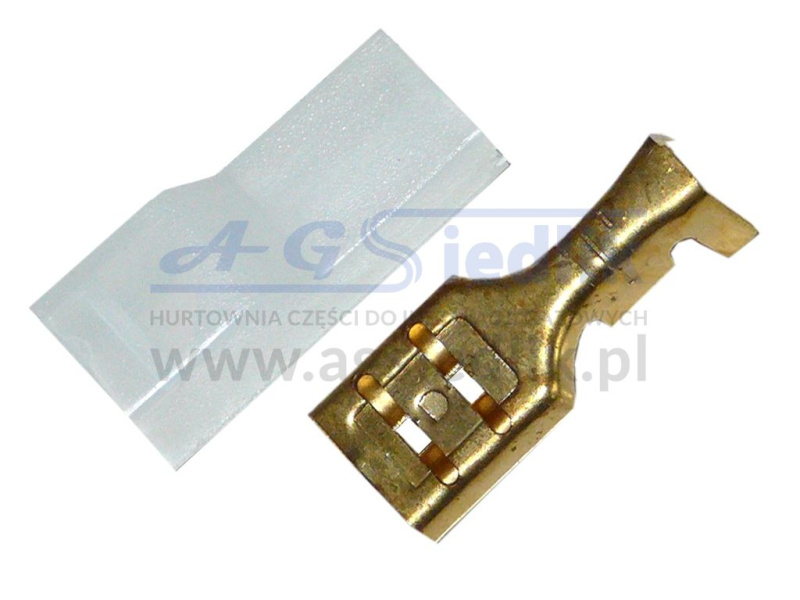 Zdjęcie Części do elektroniki, Konektory Konektor żeński 6,3 mm + osłona