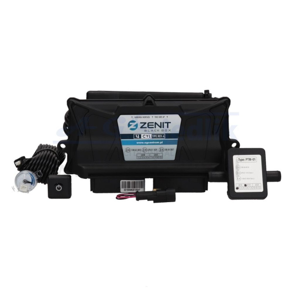 Zdjęcie Elektronika LPG, Zestawy AGC, ZENIT BLACK BOX Elektronika Zenit Black Box 3-4 cyl. + sensor 7008