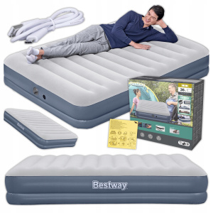 Materac Dmuchany do Spania Miękki z Pompką Akumulatorową Bestway 6716T K259