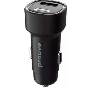 Автомобільний зарядний пристрій Proove Flash 30W (Type-C + USB) Black (CCFL30111201)