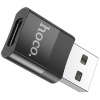 Адаптер Hoco UA17 USB to Type-C Black — купити в Україні