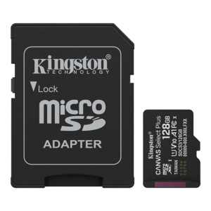 Карта пам'яті Kingston microSDXC 128GB Canvas Select Plus UHS-I R150MBs + SD-адаптер (SDCS3/128