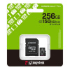 Карта пам'яті Kingston microSDXC 256GB Canvas Select Plus UHS-I R150MBs + SD-адаптер (SDCS3/256GB) — купити в Україні