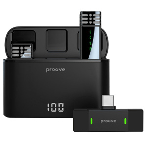 Мікрофон петличний бездротовий Proove Proove Record Type-C Black (PMRC00010202)