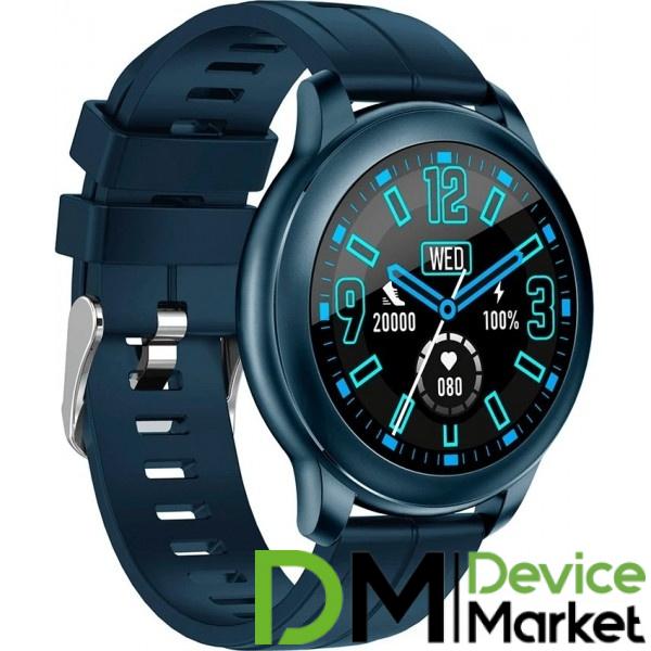 Фото Каталог, Гаджети, Смарт-годинники Смарт-годинник Globex Smart Watch Aero Blue
