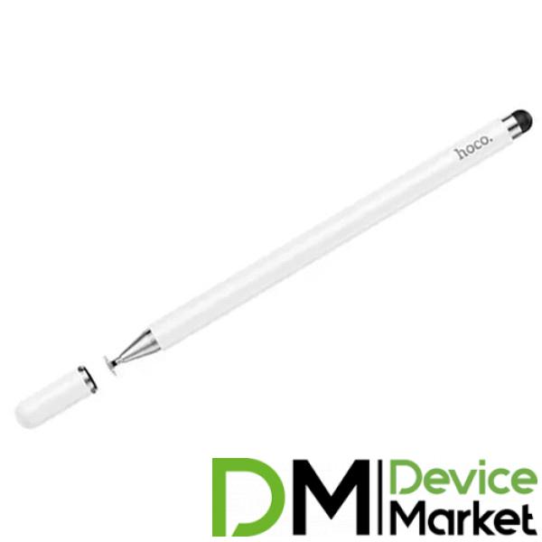 Фото Каталог, Аксесуари, Стилуси Стилус Hoco GM103 Fluent Series Universal White (GM103W)