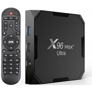 Vontar ТВ-приставка Smart TV X96 MAX+ Ultra 4/64GB Android TV (905x4) Black