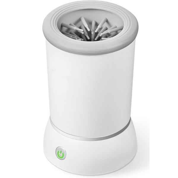 Фото Товары для животных Лапомойка автоматическая Pet Foot Wash, от USB, Белый / Лапомойка с силиконовыми щетинками / Мойка для лап собак