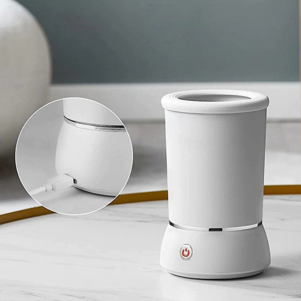Фото Товары для животных Лапомойка автоматическая Pet Foot Wash, от USB, Белый / Лапомойка с силиконовыми щетинками / Мойка для лап собак