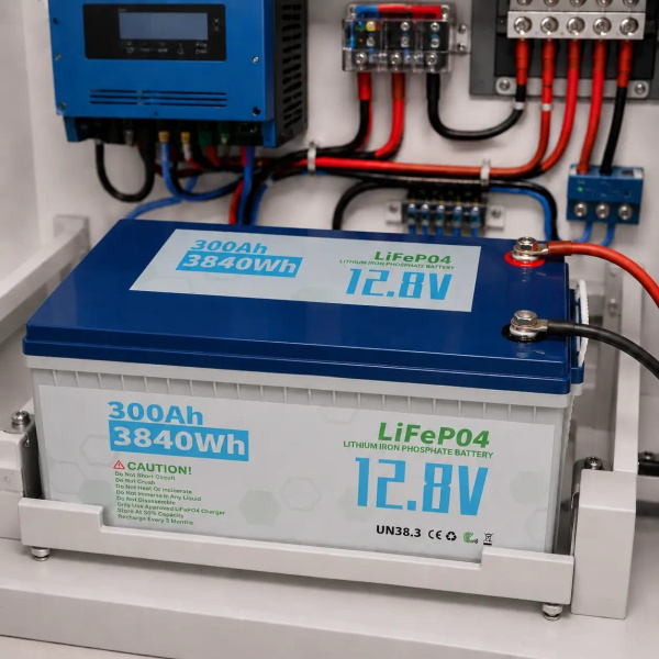 Фото Электроника Литиевый аккумулятор для солнечных систем, 12V, 300Ah, LiFePO4, Белый / Аккумулятор литиевый / Аккумуляторная батарея