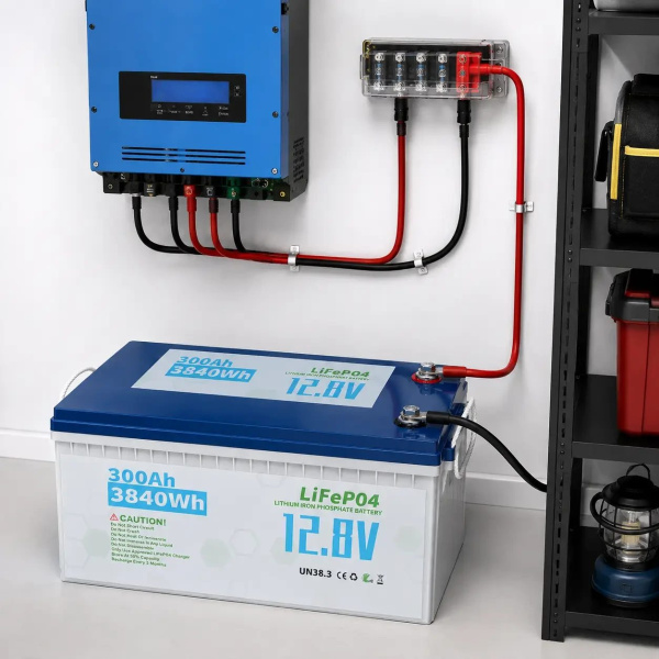 Фото Электроника Литиевый аккумулятор для солнечных систем, 12V, 300Ah, LiFePO4, Белый / Аккумулятор литиевый / Аккумуляторная батарея