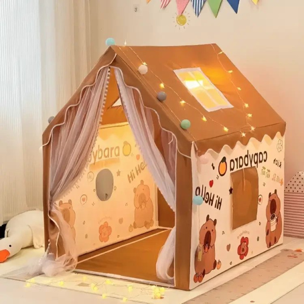 Фото Детский мир, детские товары Детская игровая палатка Капибара, от 3 лет, 85×295×295 см / Игровой домик для детей / Детская палатка-домик