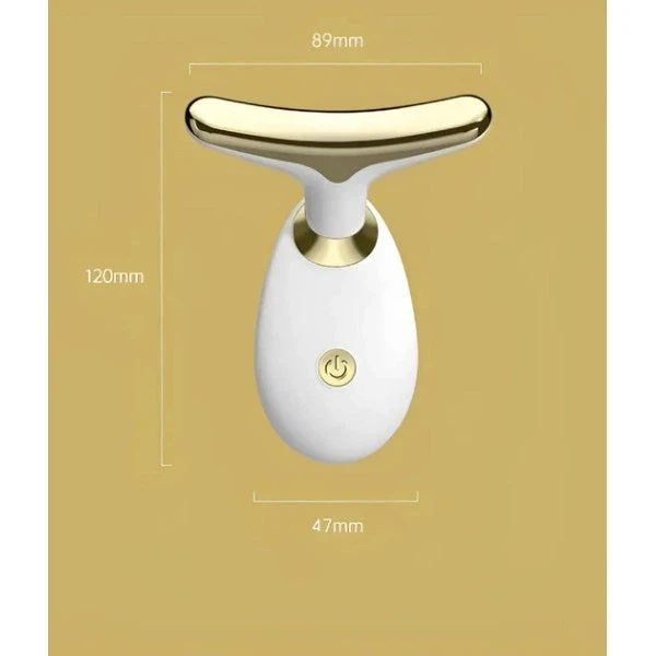 Фото Красота и здоровье Лифтинг массажер для лица и шеи Face Lifter, Белый / Микротоковый массажер для шеи и лица с импульсным светом