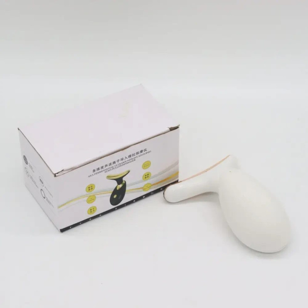 Фото Красота и здоровье Лифтинг массажер для лица и шеи Face Lifter, Белый / Микротоковый массажер для шеи и лица с импульсным светом