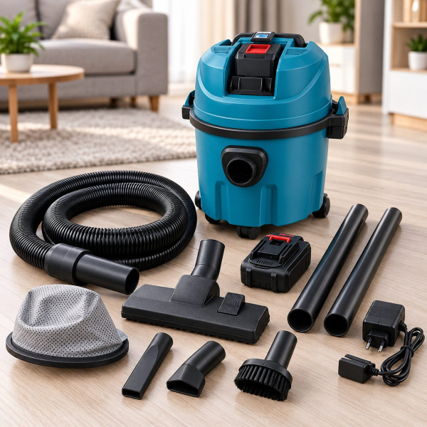Фото Товары для дома и сада Пылесос для дома ГОЛУБОЙ / Wireless Vacuum Cleaner / Аккумуляторный пылесос 1200 Вт