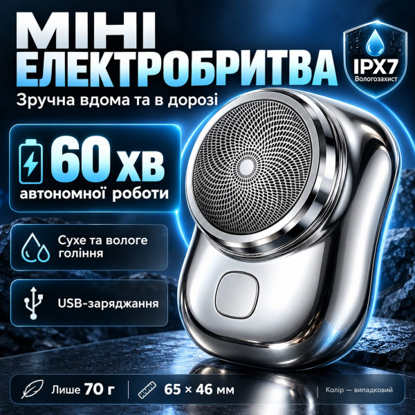 Фото Красота и здоровье Мужская мини электробритва-брелок, цвет / Беспроводная бритва от аккумулятора / Портативная бритва