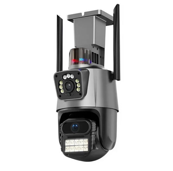 Фото Электроника Уличная охранная поворотная камера WI-FI камера V380-V21 8MP сирена
