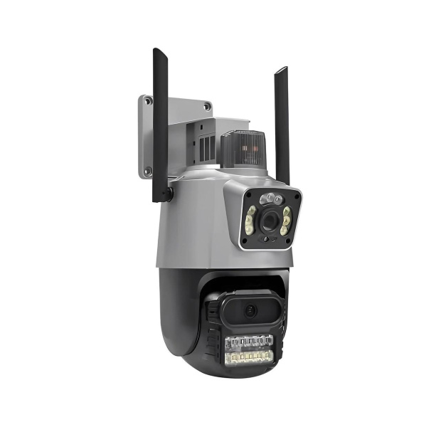 Фото Электроника Уличная охранная поворотная камера WI-FI камера V380-V21 8MP сирена
